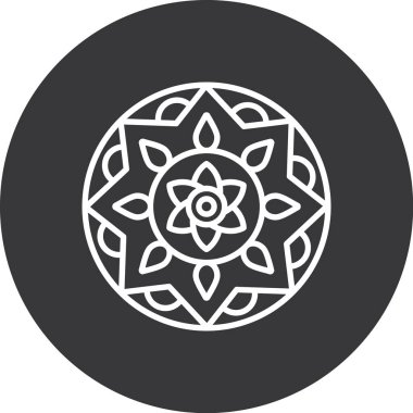 güzel çiçek ikonu vektör illüstrasyon tasarımı