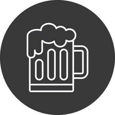 bira kupası bira ikonu ana hatlarıyla