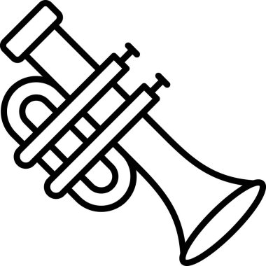 trompet müzik aleti simgesi