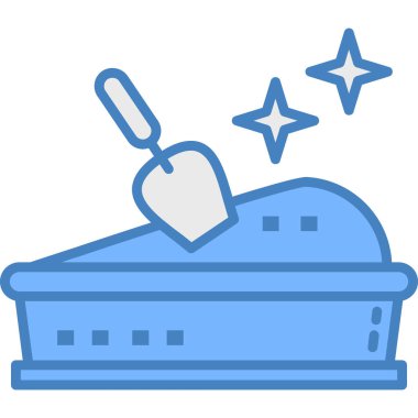 Mavi yastığın vektör çizimi