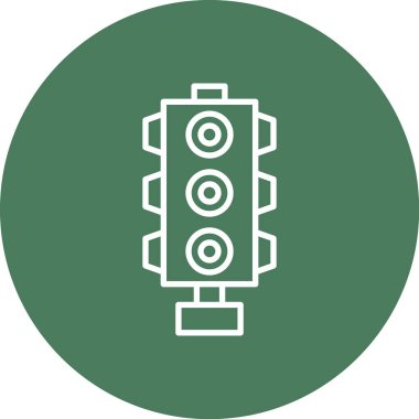 Benzersiz yol işareti vektör simgesi