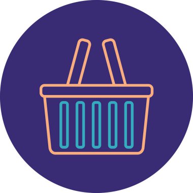 Alışveriş sepeti vektör simgesi