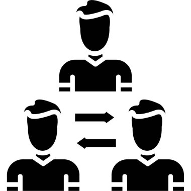 Takım simgesi vektör illüstrasyonu