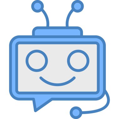 Sohbet simgesi modern vektör illüstrasyonu