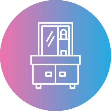 Mobilya simgesinin vektör illüstrasyonu