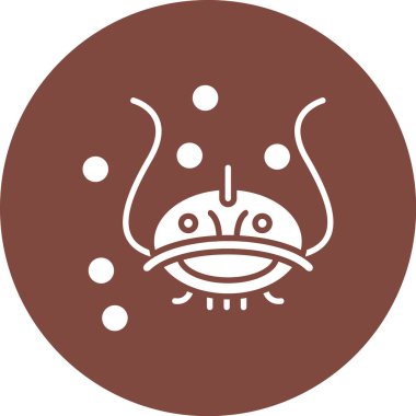 Şirin bir çizgi film simgesinin vektör çizimi