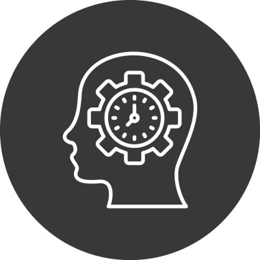 Zaman saati simge vektör çizim