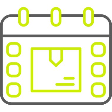 Takvim günü simgesi, vektör çizimi