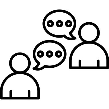 grup insanları ana hatlar biçiminde grup simgesi