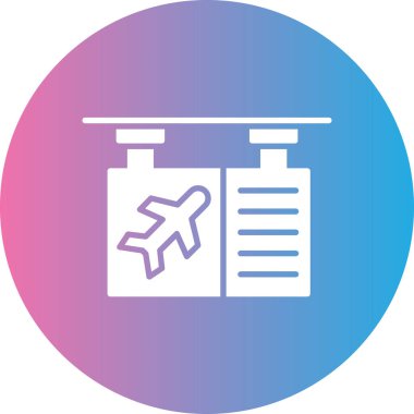 Uçak simgesinin vektör illüstrasyonu