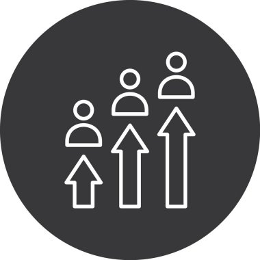 İnsan simgesinin vektör illüstrasyonu