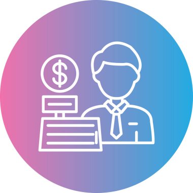 İş ikonu. vektör illüstrasyonu