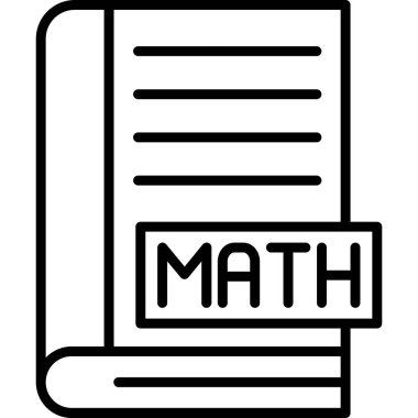 Matematik. Web simgesi basit illüstrasyon