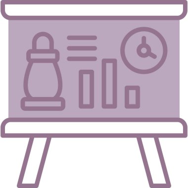 Kozmetik. Web simgesi basit illüstrasyon