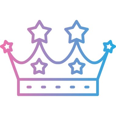 Taç. Web simgesi basit illüstrasyon