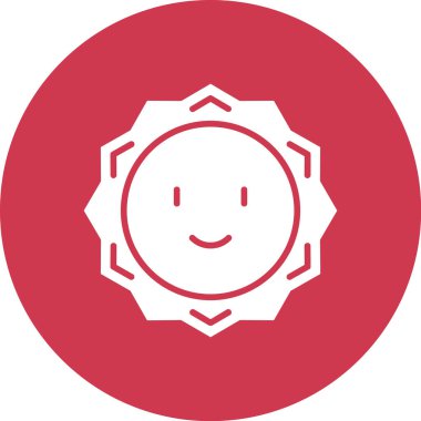 Güneş Simgesi Vektör illüstrasyonu