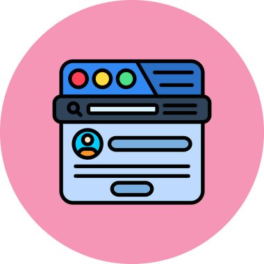 seo modern simgesinin vektör illüstrasyonu