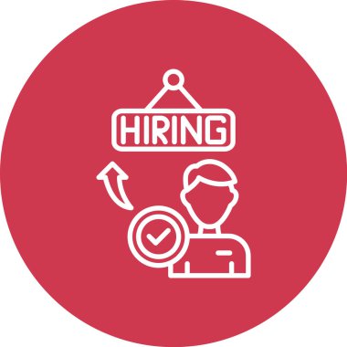 Düz vektör simgesi işe alınıyor