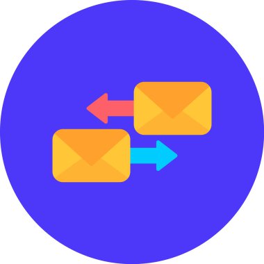 Bir posta simgesinin vektör illüstrasyonu