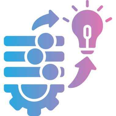 Bir fikrim var. Web simgesi basit illüstrasyon