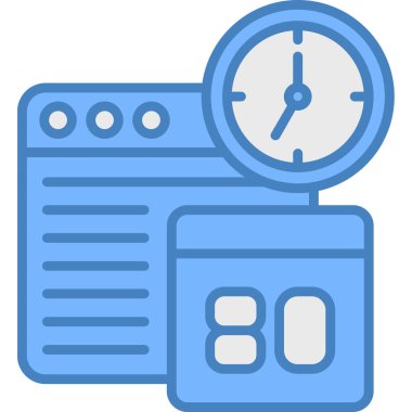 takvim tarih simgesi ana hat biçiminde