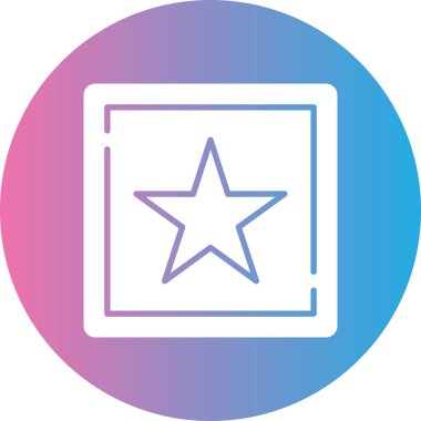 Yıldız simgesinin vektör illüstrasyonu