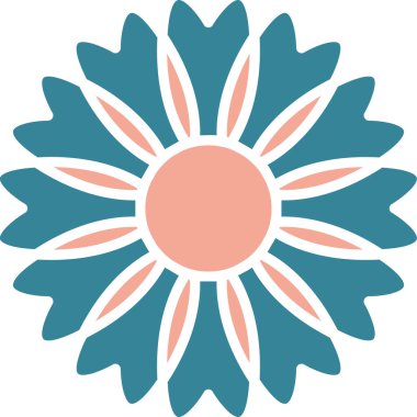 çiçek simgesi vektör illüstrasyonu