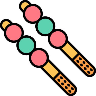 Şeker çubukları şeker ikonu