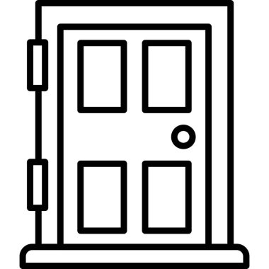 Kapılar. Web simgesi basit tasarım