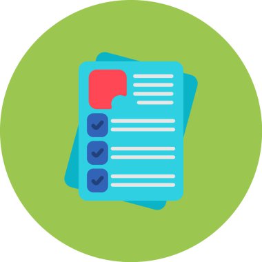 belge simgesi vektör illüstrasyonu