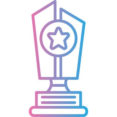 Madalya. Web simgesi basit illüstrasyon