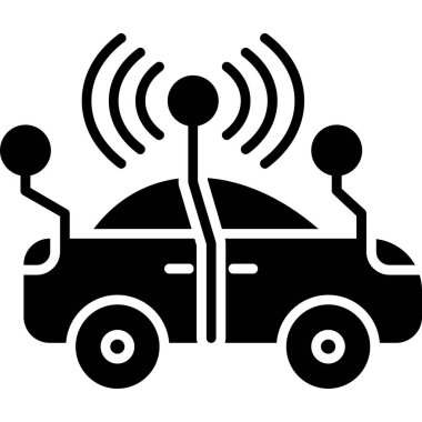 araba kontrol vektör simgesi