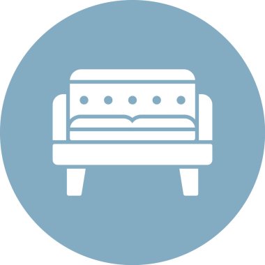 Yatağa. Web simgesi basit illüstrasyon