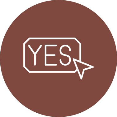 yes icon vector illustration