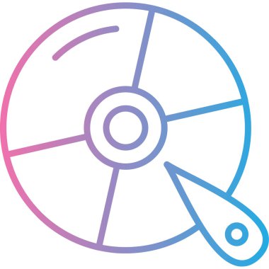 CD mi? Web simgesi basit illüstrasyon