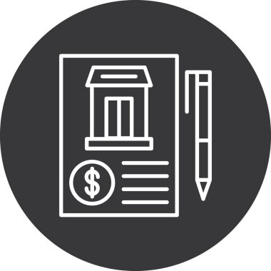 İş ve finans simgesinin vektör illüstrasyonu