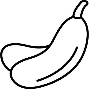 muz ikonu vektör çizimi