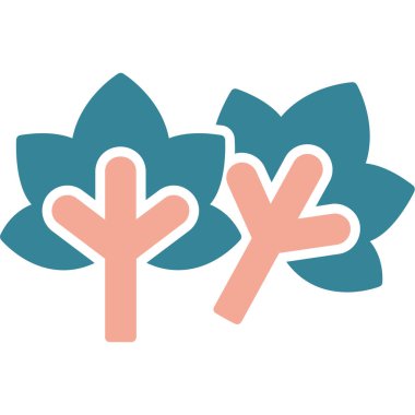 çiçek simgesi vektör illüstrasyonu