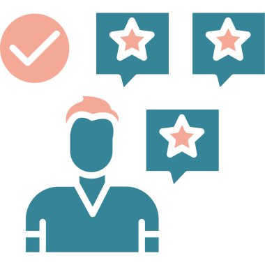 Müşteri derecesi. Web simgesi vektör tasarımı