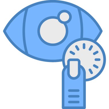 Göz. Web simgesi basit illüstrasyon