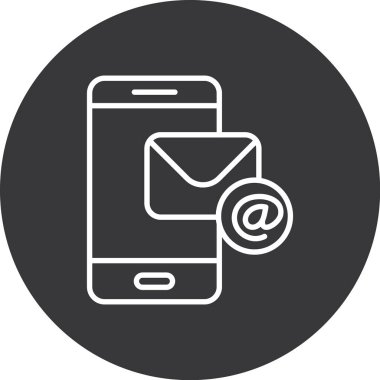 E-posta simge vektör beyaz arka plan üzerinde e-posta şeffaf işareti izole