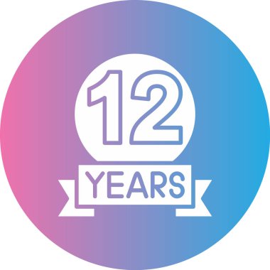 17 yıl mavi ve mor kurdeleli kutlama tasarımı