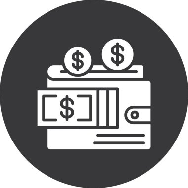 para çantası ikon vektör illüstrasyonu