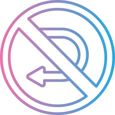 İşaret simgesi yok, vektör illüstrasyonu