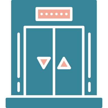 Buzdolabı. Web simgesi basit illüstrasyon