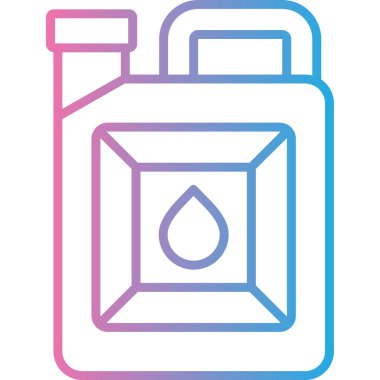 Modern gaz simgesinin vektör illüstrasyonu