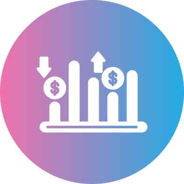 grafik simgesinin vektör illüstrasyonu