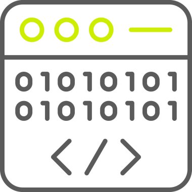 Dolu taslak biçiminde kodlama kodlama programlama simgesi