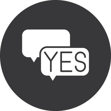 evet işaret simgesi. Evet sembol. Evet..