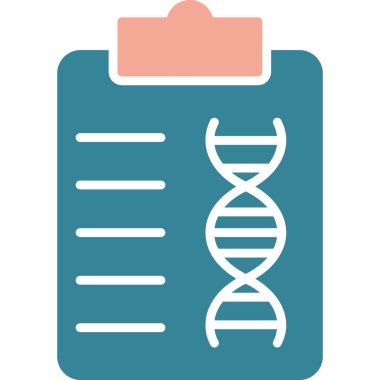 DNA molekülü vektör simgesi